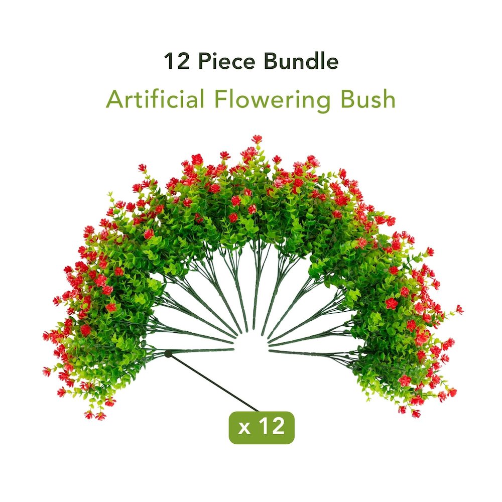 13in. UV Resistant Flowering Mini Rose Bush (Indoor/Outdoor) - Set of 12. Picture 9