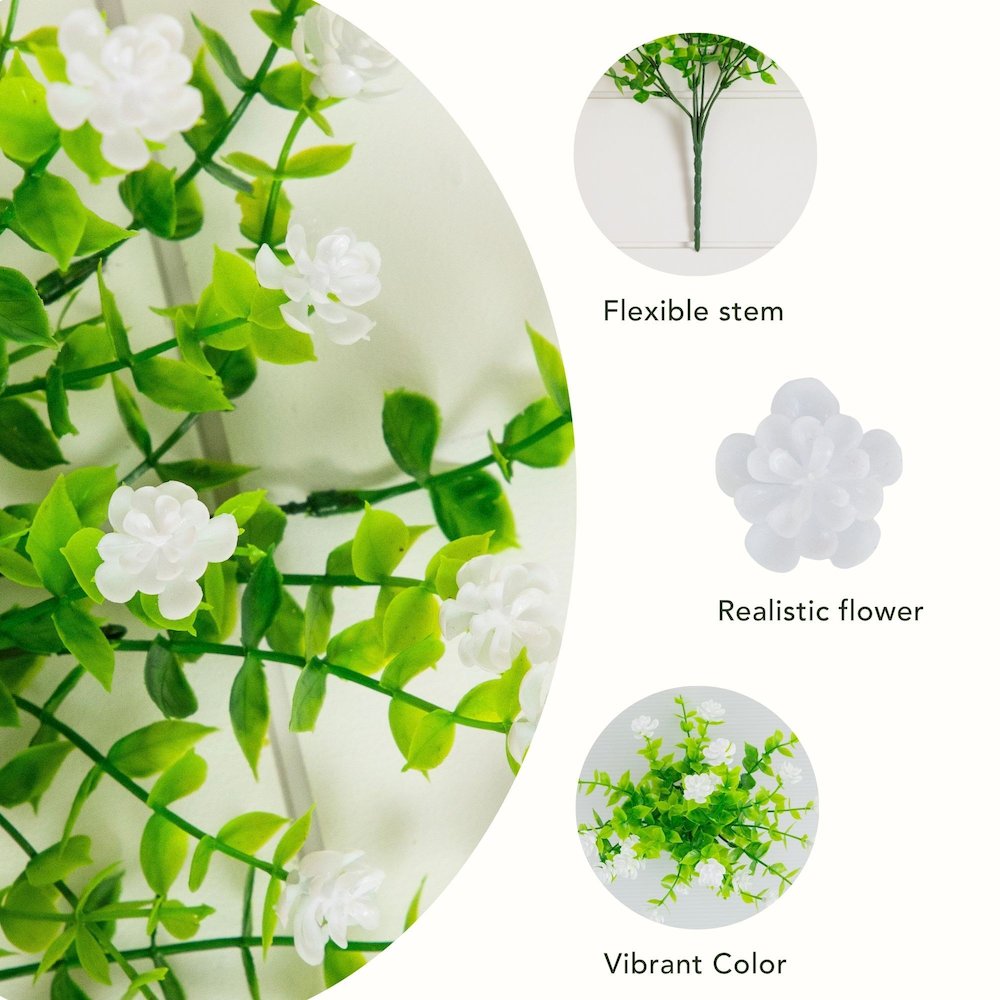 13in. UV Resistant Flowering Mini Rose Bush (Indoor/Outdoor) - Set of 12. Picture 12