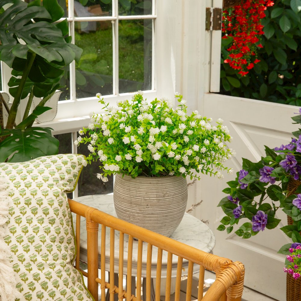 13in. UV Resistant Flowering Mini Rose Bush (Indoor/Outdoor) - Set of 12. Picture 9