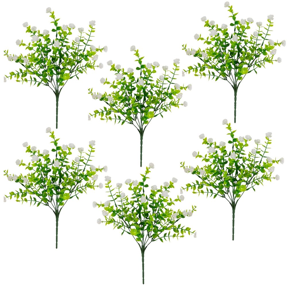 13in. UV Resistant Flowering Mini Rose Bush (Indoor/Outdoor) - Set of 12. Picture 6