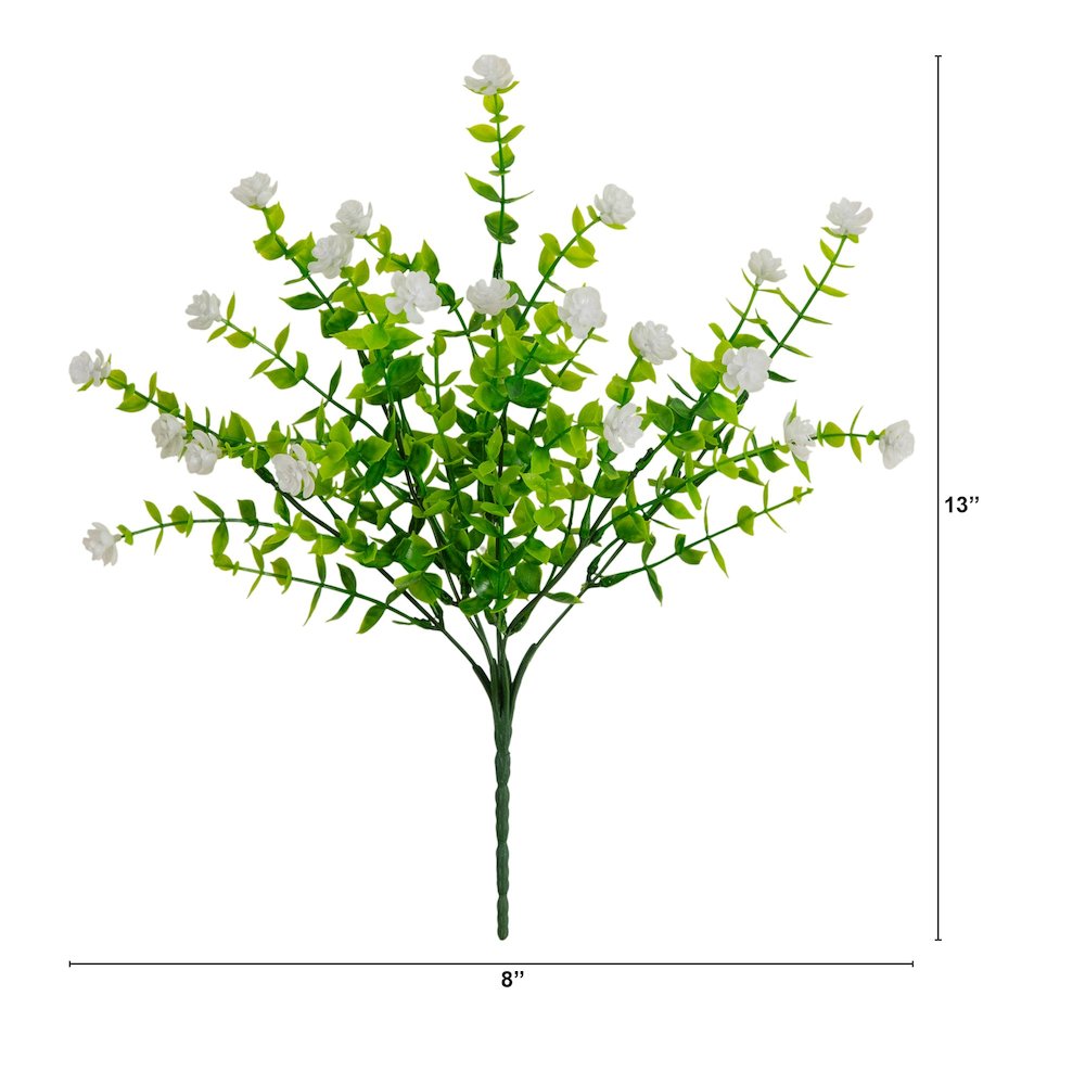 13in. UV Resistant Flowering Mini Rose Bush (Indoor/Outdoor) - Set of 12. Picture 2