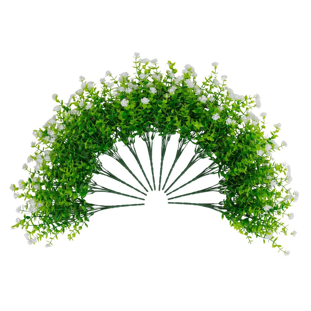 13in. UV Resistant Flowering Mini Rose Bush (Indoor/Outdoor) - Set of 12. Picture 1
