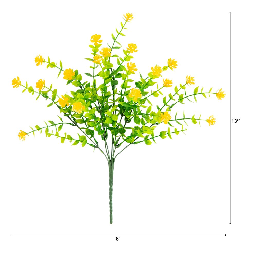 13in. UV Resistant Flowering Mini Rose Bush (Indoor/Outdoor) - Set of 12. Picture 2