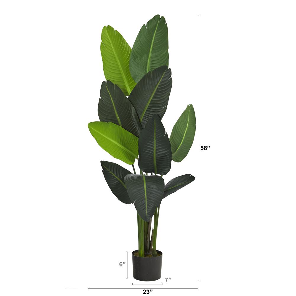 58in. Travelers Palm Artificial tree. Picture 4
