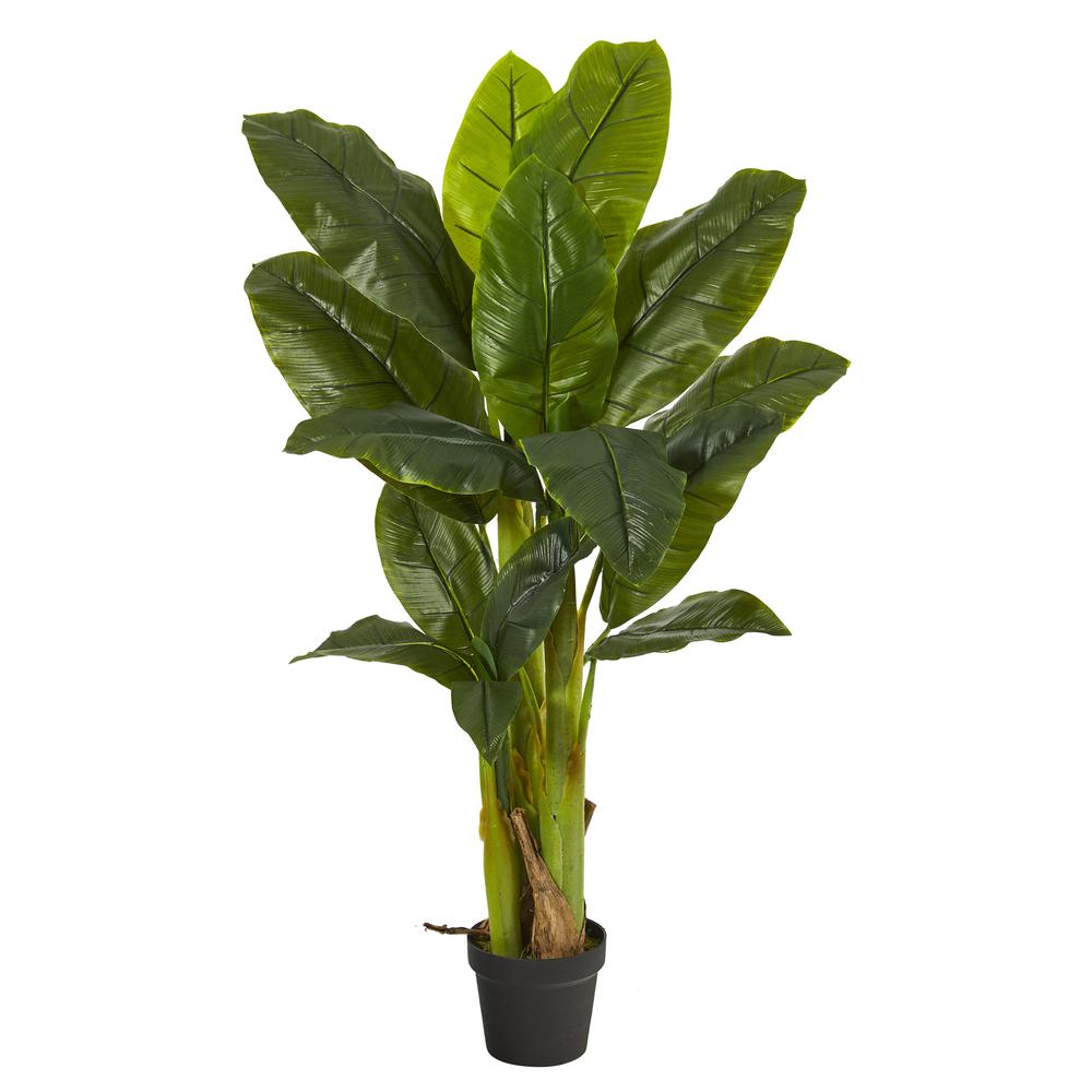 4ft. Triple Stalk Banana Tree (Real Touch). Picture 1