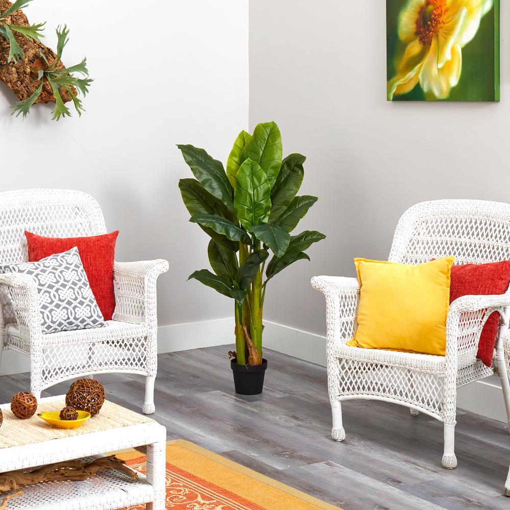 4ft. Triple Stalk Banana Tree (Real Touch). Picture 4
