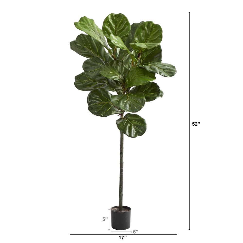 52in. Fiddle Leaf Artificial Tree. Picture 2