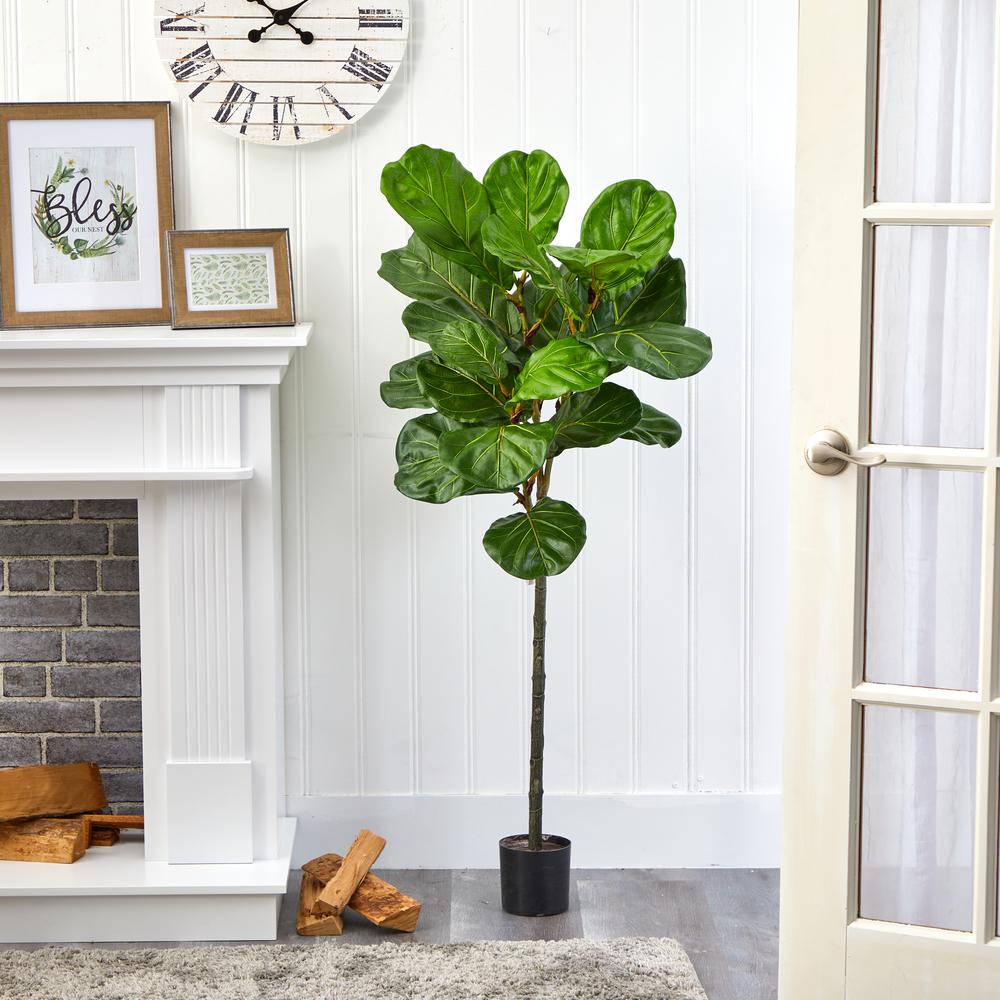 52in. Fiddle Leaf Artificial Tree. Picture 3