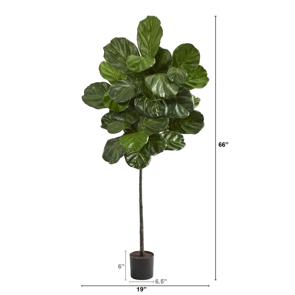 5.5ft. Fiddle Leaf Artificial Tree. Picture 3