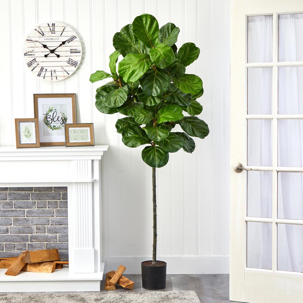 6.5ft. Fiddle Leaf Artificial Tree. Picture 3