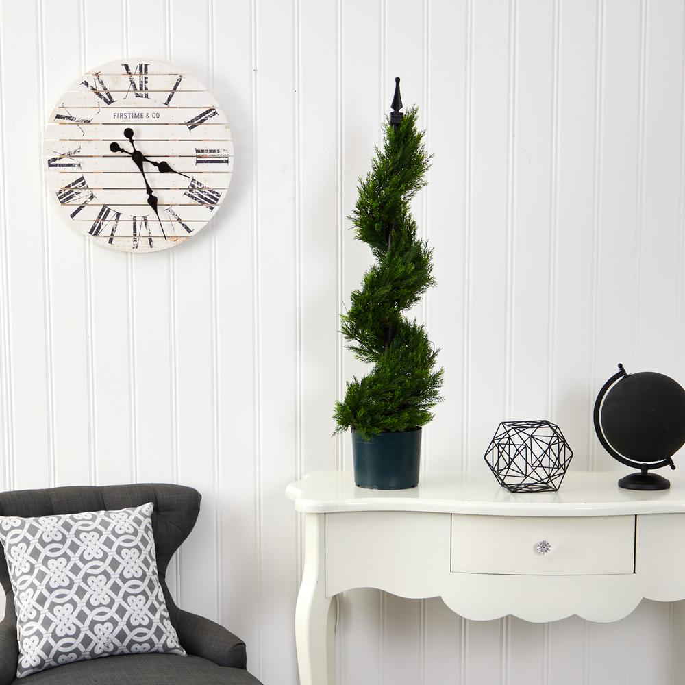 3ft. Cypress Spiral Topiary Artificial Tree. Picture 3