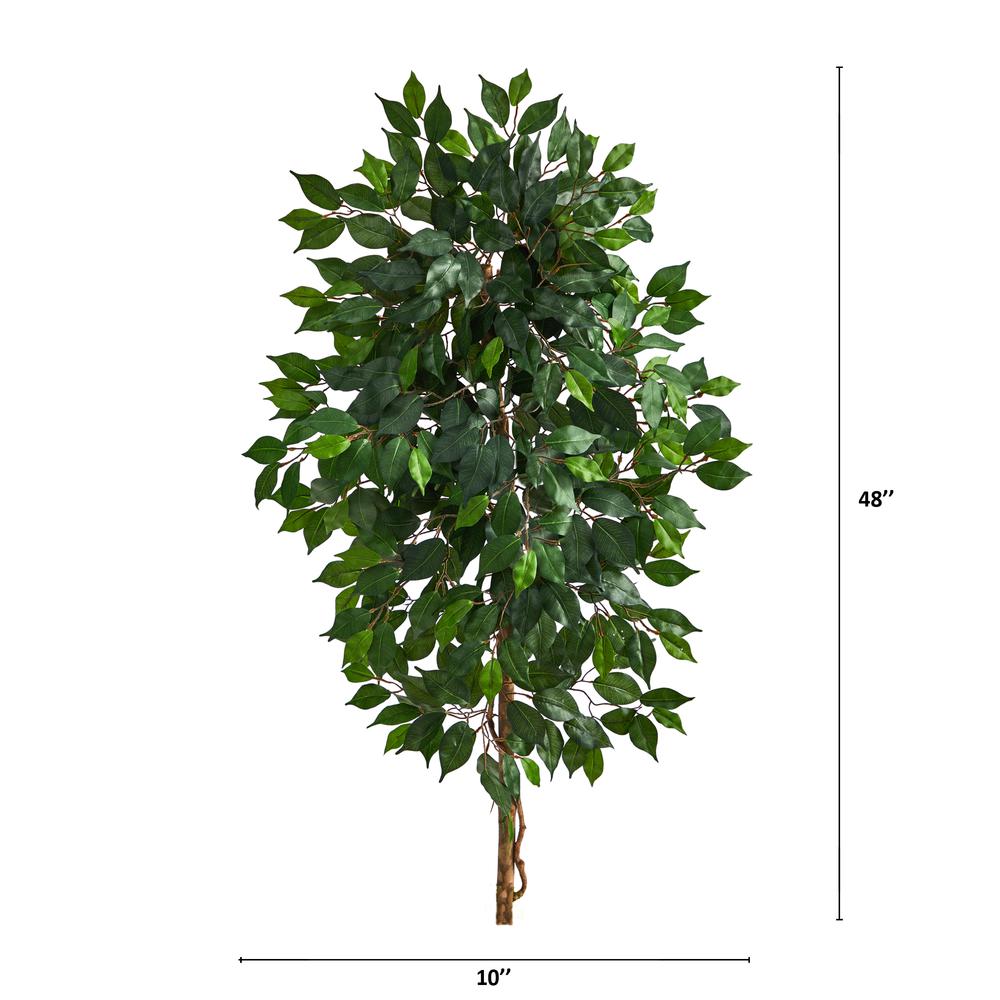 4ft. Single Ficus Artificial Tree (No Pot). Picture 3