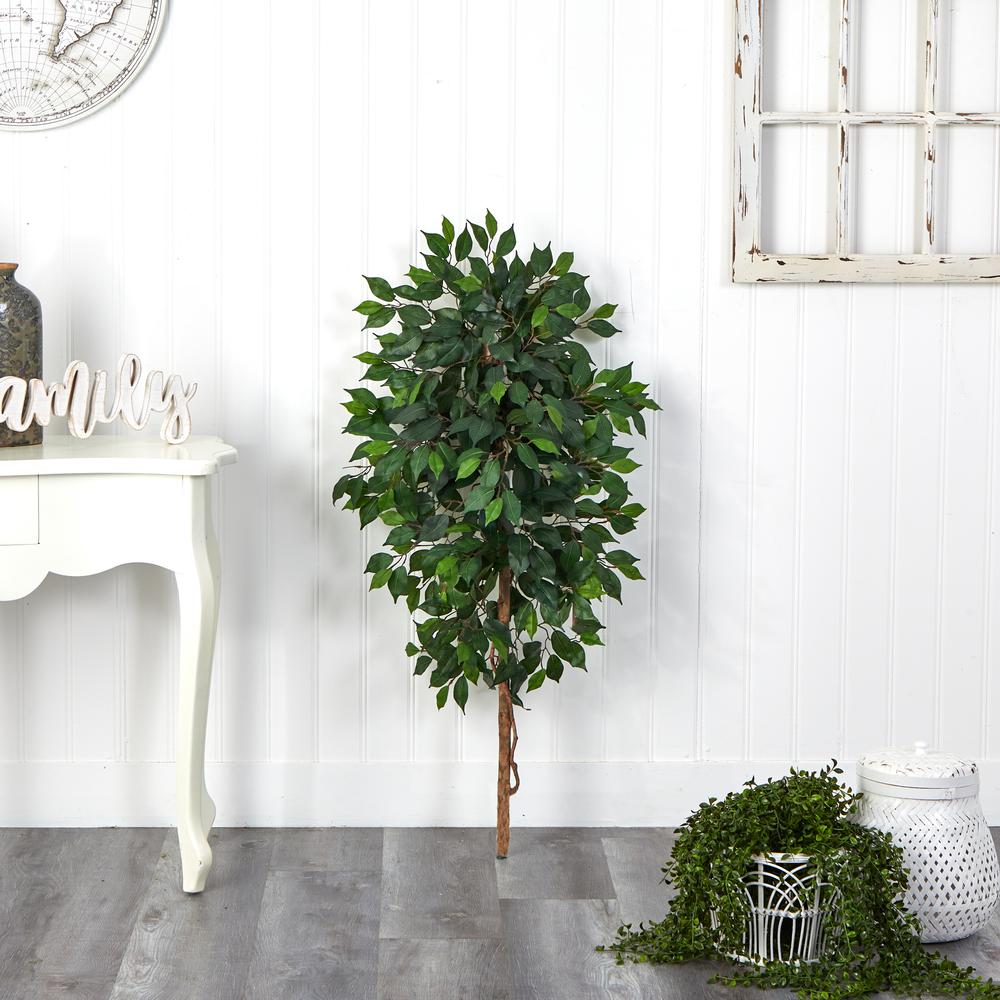 4ft. Single Ficus Artificial Tree (No Pot). Picture 2