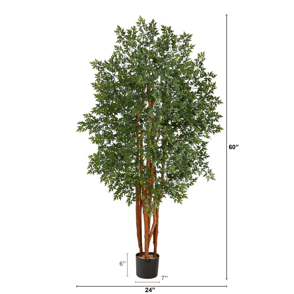 5ft. Aralia Artificial Tree. Picture 2