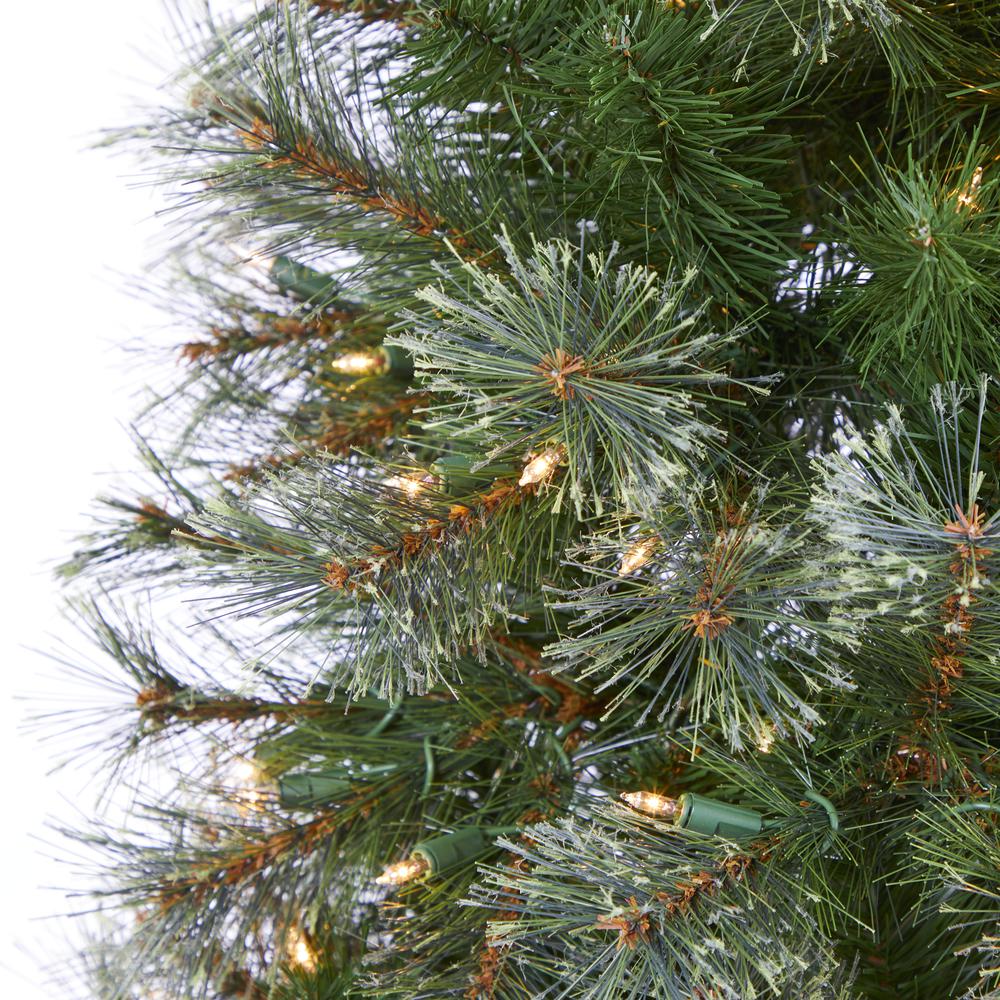 6.5ft. Cashmere Slim Artificial Christmas Tree with 350 Warm White Lights and 660 Bendable Branches. Picture 3