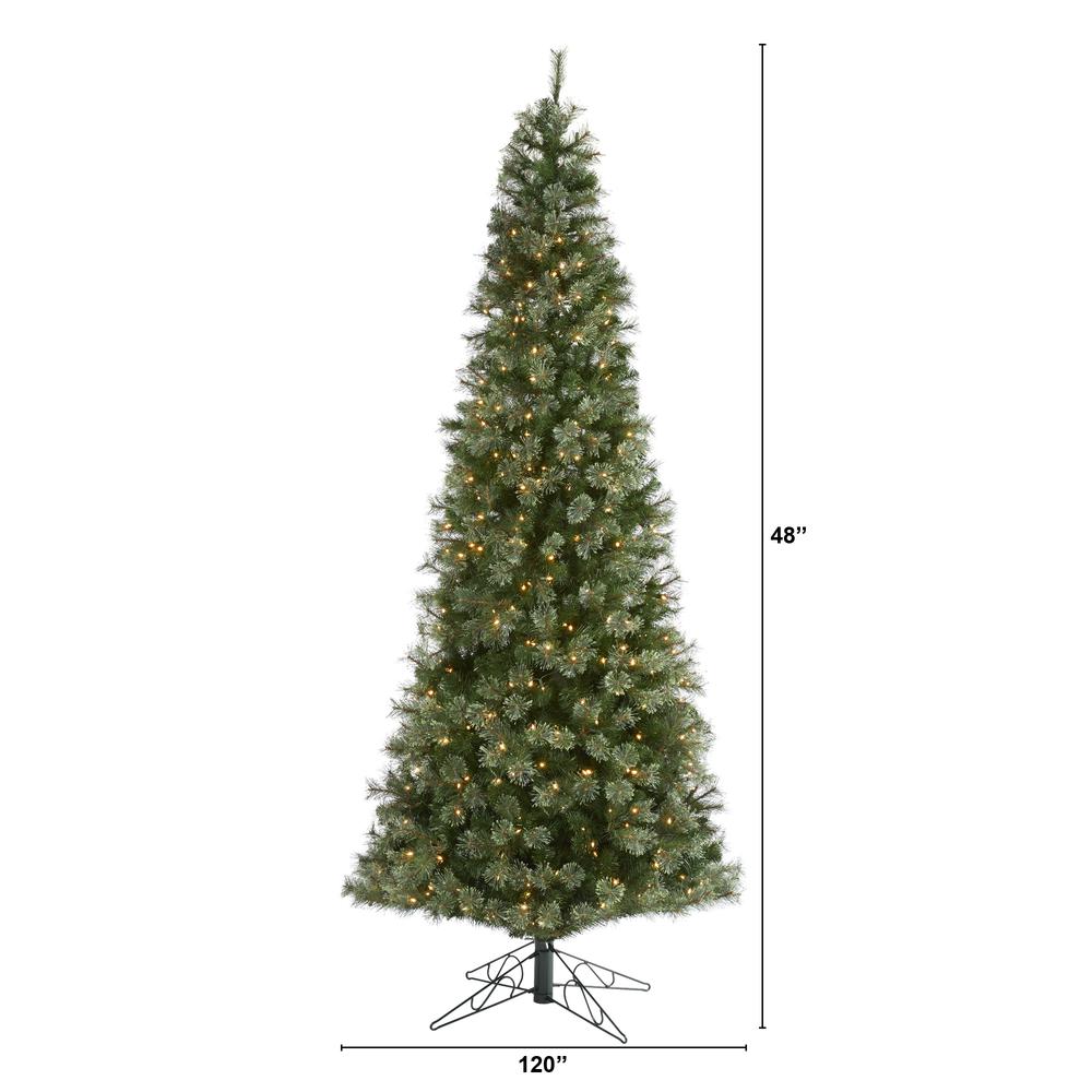10ft. Cashmere Slim Artificial Christmas Tree. Picture 2
