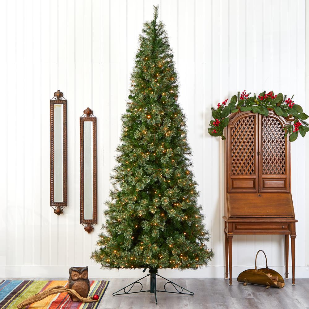 10ft. Cashmere Slim Artificial Christmas Tree. Picture 8