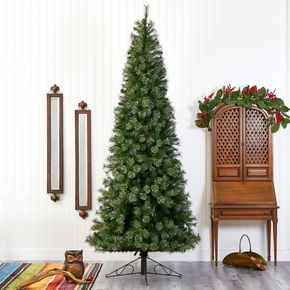 10ft. Cashmere Slim Artificial Christmas Tree. Picture 9