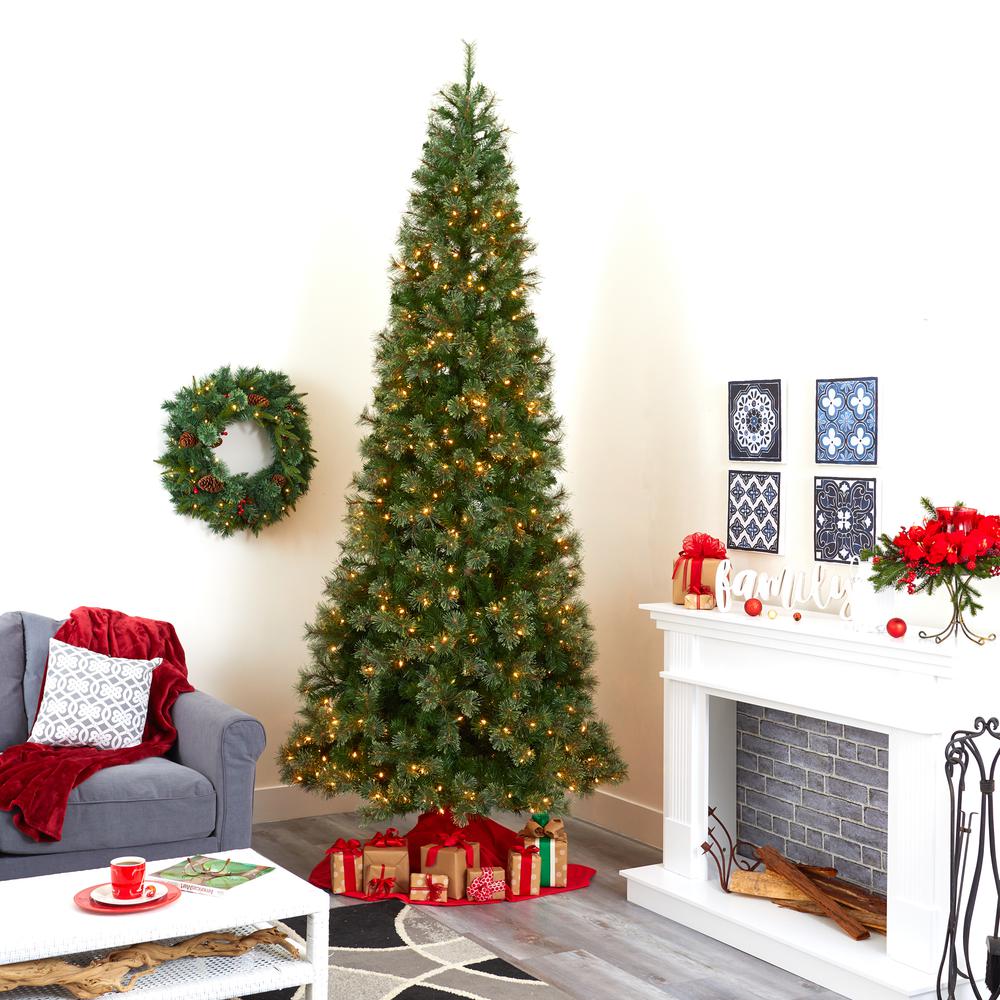 10ft. Cashmere Slim Artificial Christmas Tree. Picture 7