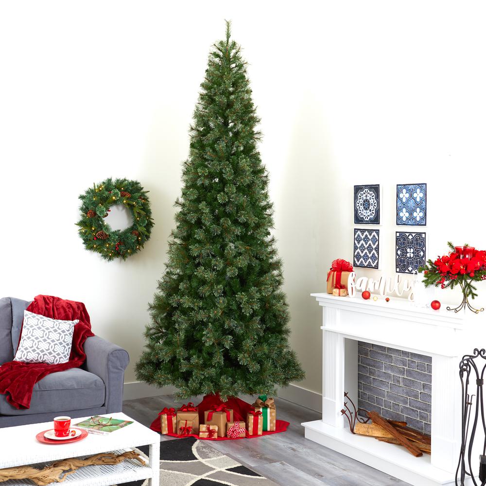 10ft. Cashmere Slim Artificial Christmas Tree. Picture 10