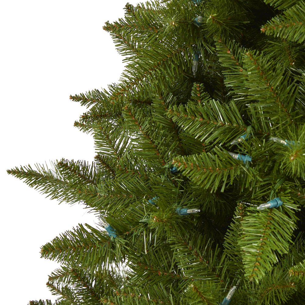 6.5ft. Vermont Spruce Artificial Christmas Tree with 450 Warm White LED Lights. Picture 4