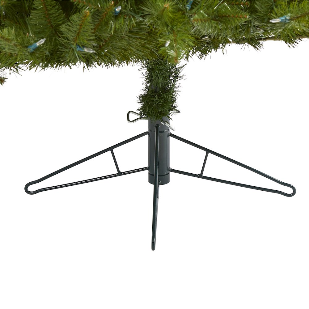 6.5ft. Vermont Spruce Artificial Christmas Tree with 450 Warm White LED Lights. Picture 6