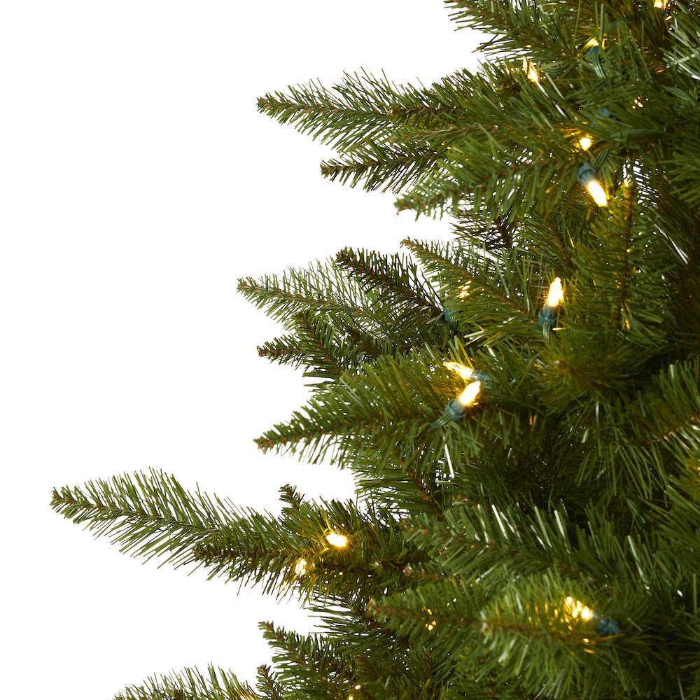 9ft. Vermont Spruce Artificial Christmas Tree with 850 Warm White LED Lights. Picture 3