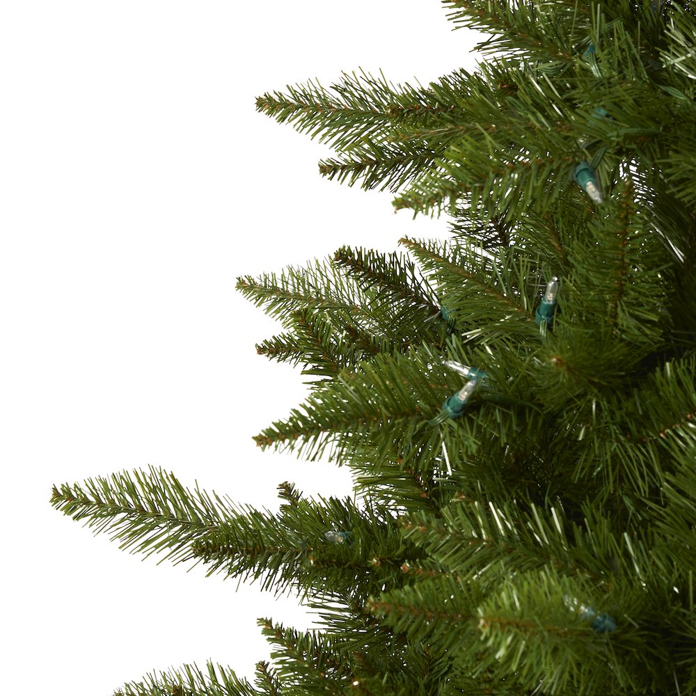 9ft. Vermont Spruce Artificial Christmas Tree with 850 Warm White LED Lights. Picture 4