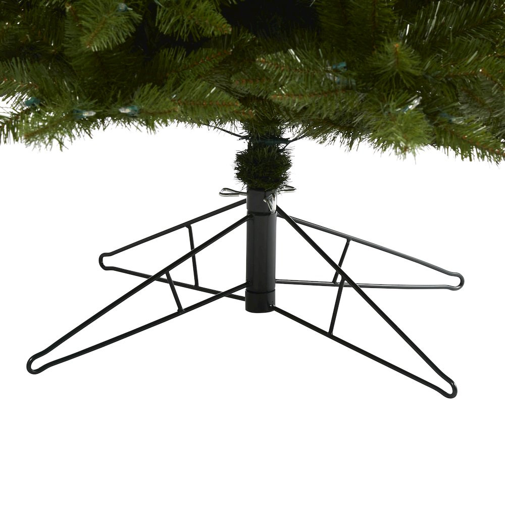 9ft. Vermont Spruce Artificial Christmas Tree with 850 Warm White LED Lights. Picture 6