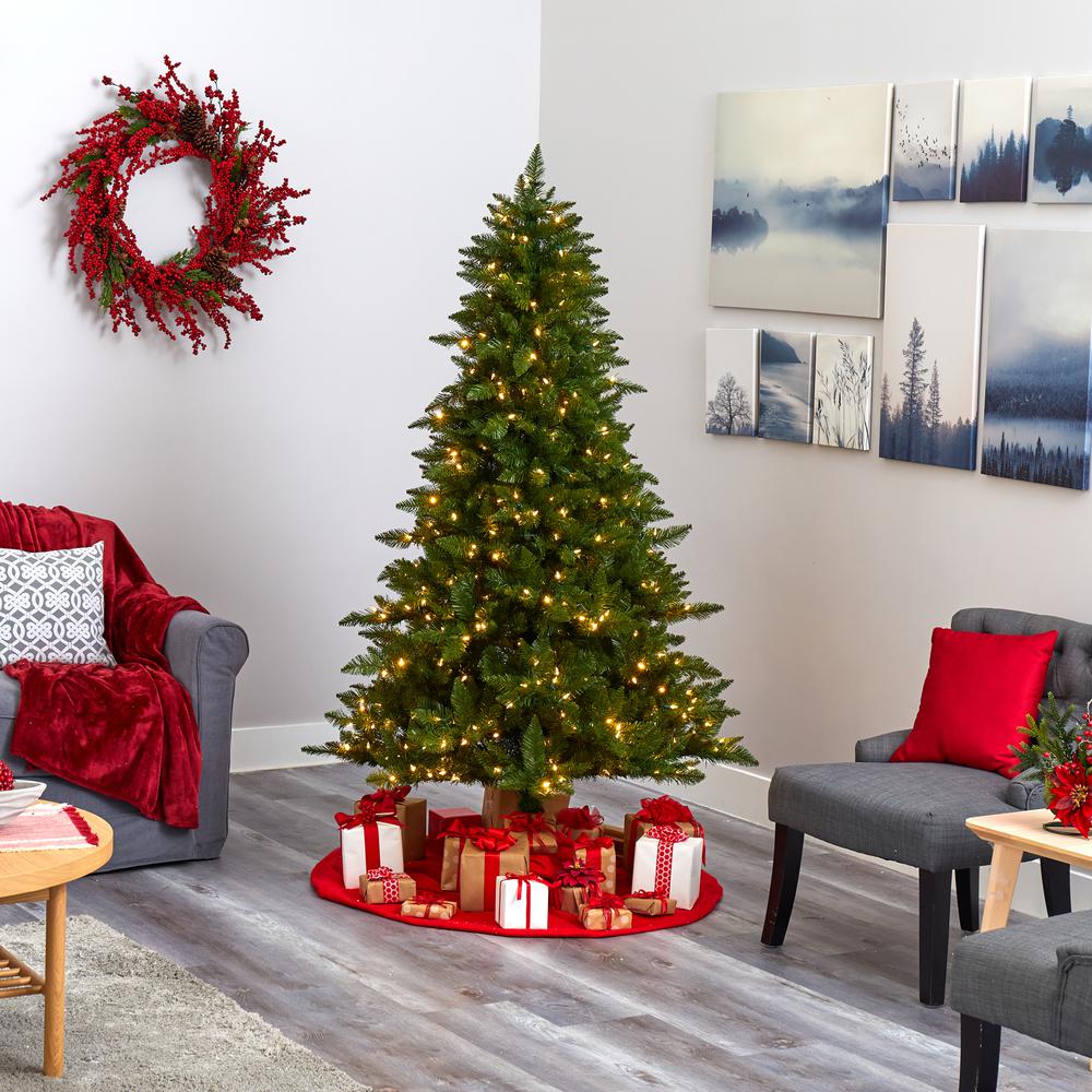 6.5ft. Vermont Spruce Artificial Christmas Tree. Picture 7