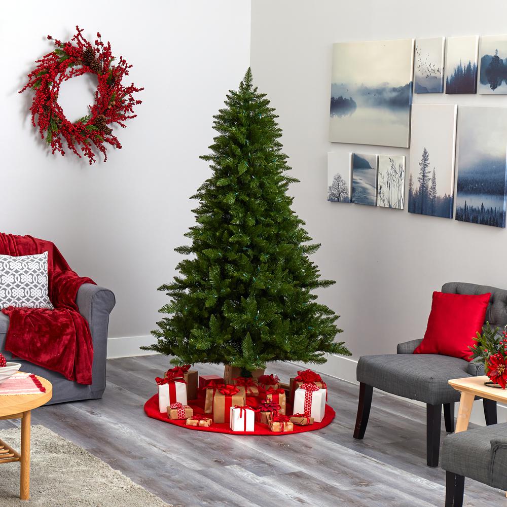 6.5ft. Vermont Spruce Artificial Christmas Tree. Picture 8