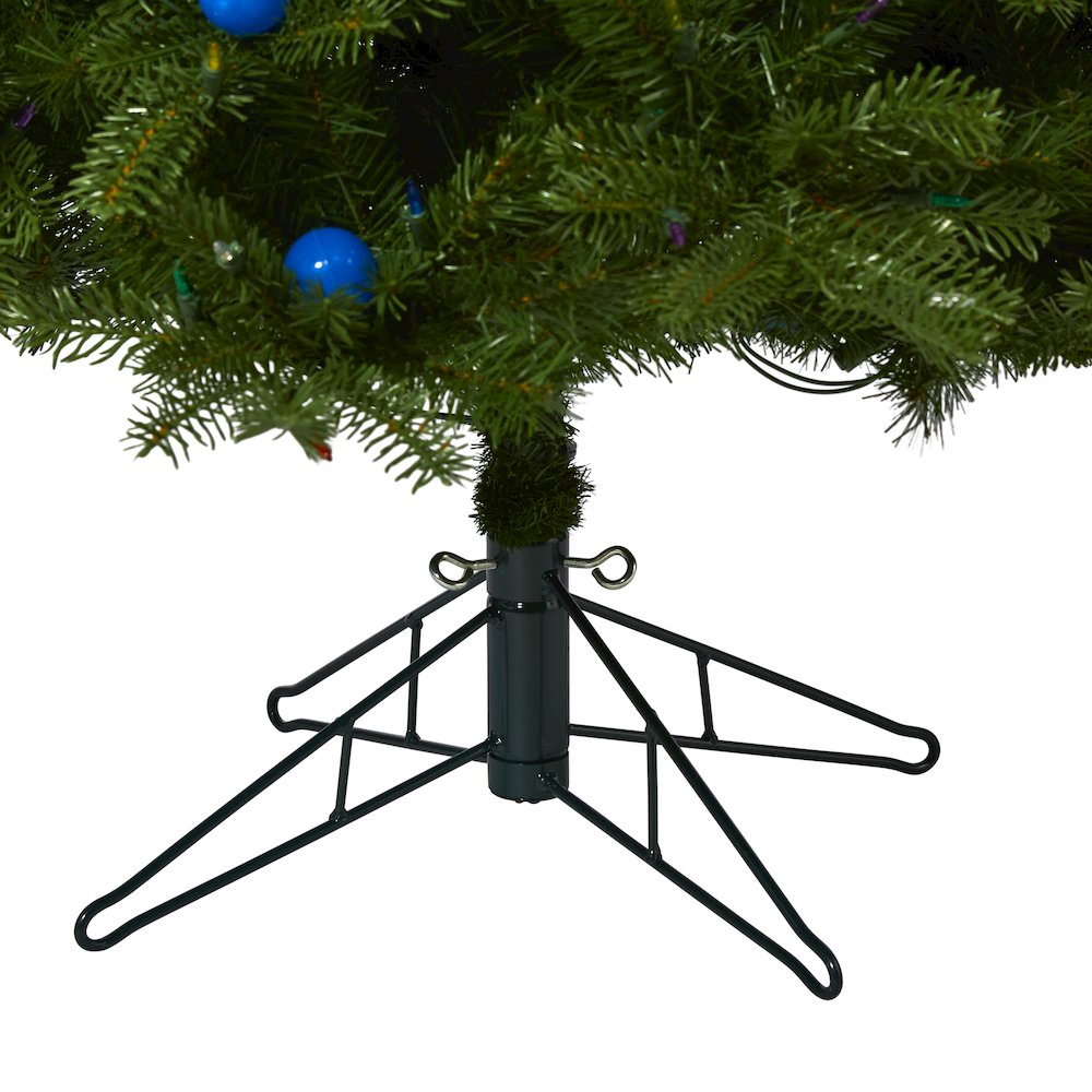 6.5ft. Montana Mountain Fir Christmas Tree with 450 Multi Color LED Lights. Picture 5