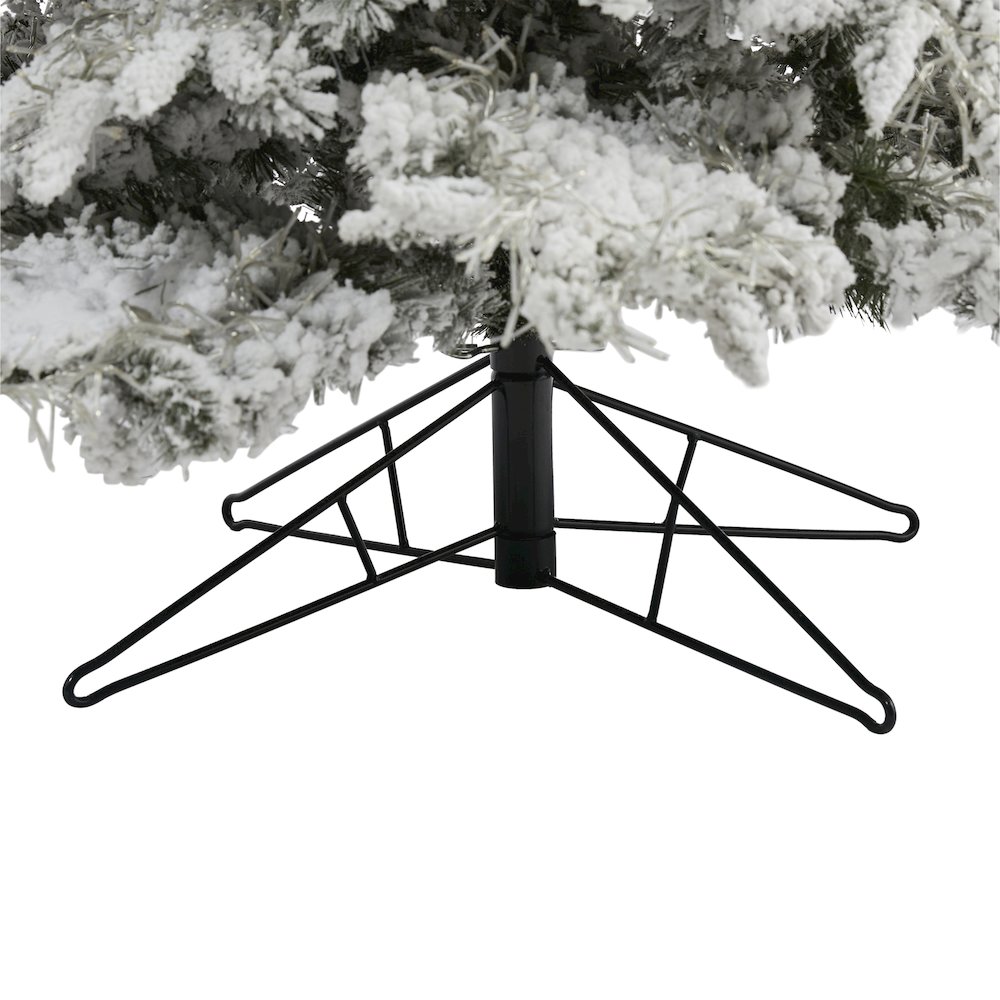 9ft. Flocked Grand Northern Rocky Fir Christmas Tree with 8208 Warm Cluster LEDs. Picture 5