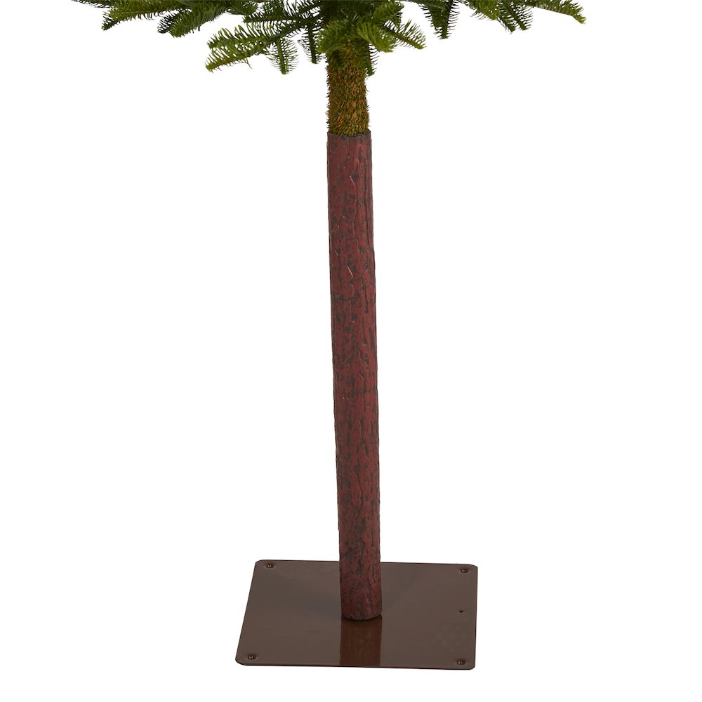 6ft. Alaskan Alpine Artificial Christmas Tree with 100 Clear Microdot LED Lights. Picture 5