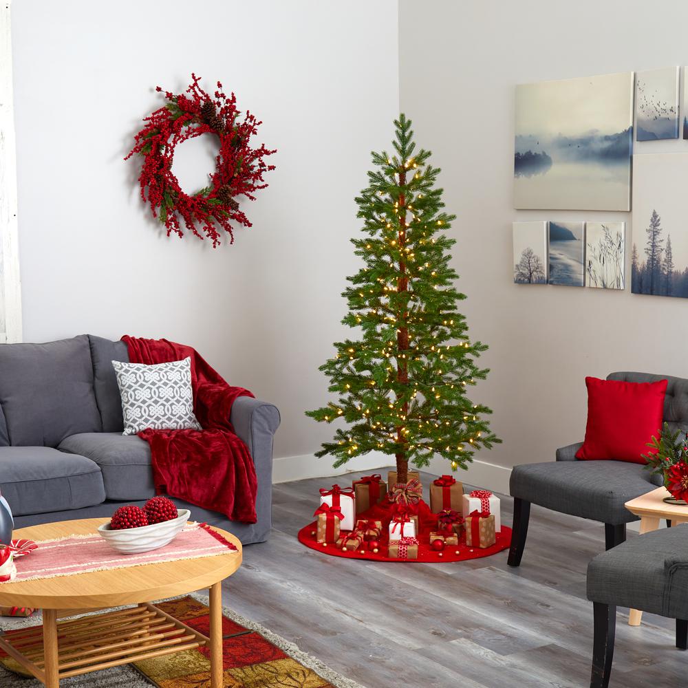6.5ft. Fairbanks Fir Artificial Christmas Tree. Picture 7