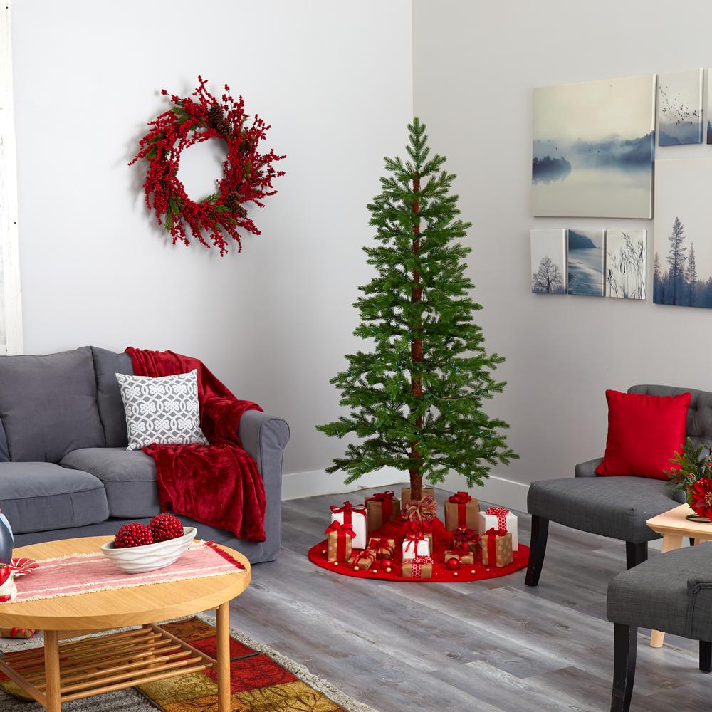 6.5ft. Fairbanks Fir Artificial Christmas Tree. Picture 8