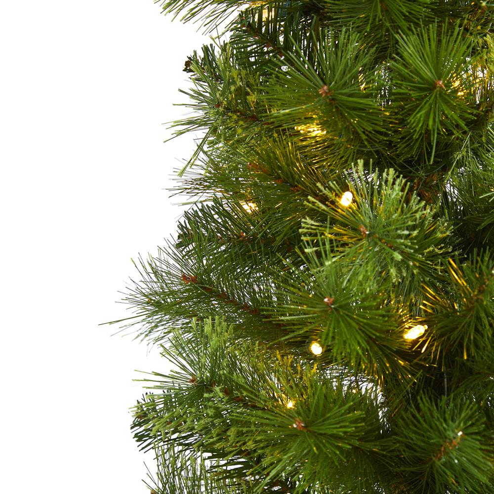 7ft. Green Pencil Artificial Christmas Tree. Picture 3