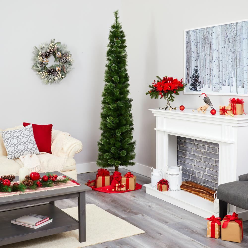 7ft. Green Pencil Artificial Christmas Tree. Picture 7