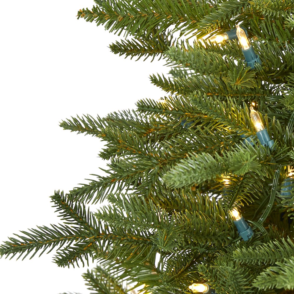 5ft. Cambridge Fir Artificial Christmas Tree with 300 Clear Warm LED Lights. Picture 3