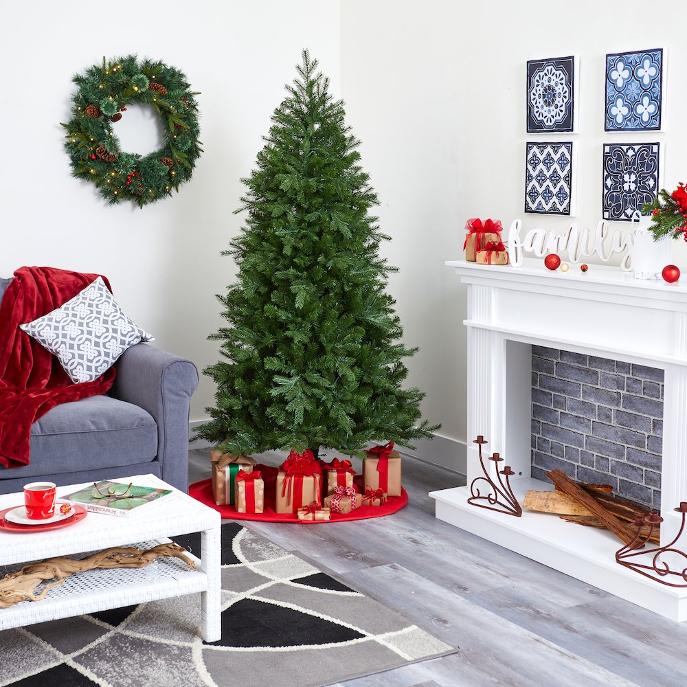 6ft. Vienna Fir Artificial Christmas Tree with 400 Warm White Lights. Picture 9