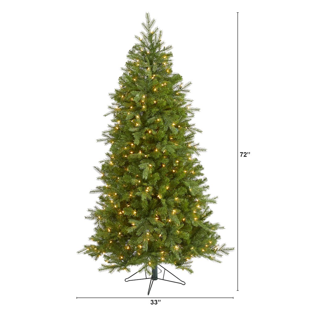 6ft. Vienna Fir Artificial Christmas Tree with 400 Warm White Lights. Picture 2