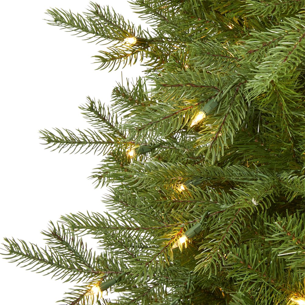 7ft. Vienna Fir Artificial Christmas Tree with 450 Warm White Lights. Picture 3