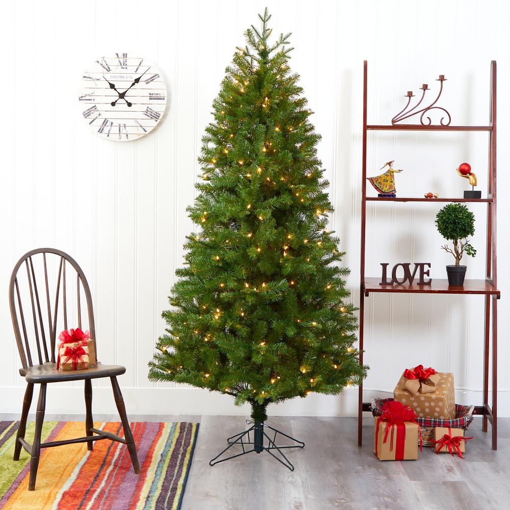 6.5ft. Vancouver Spruce Artificial Christmas Tree. Picture 6