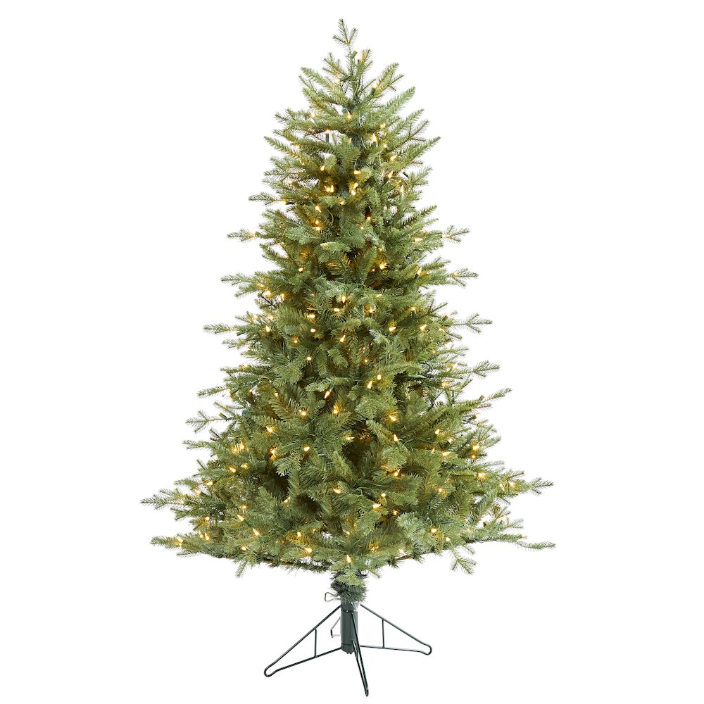 5ft. New Hampshire Spruce Artificial Christmas Tree with 300 Warm White Lights. Picture 1