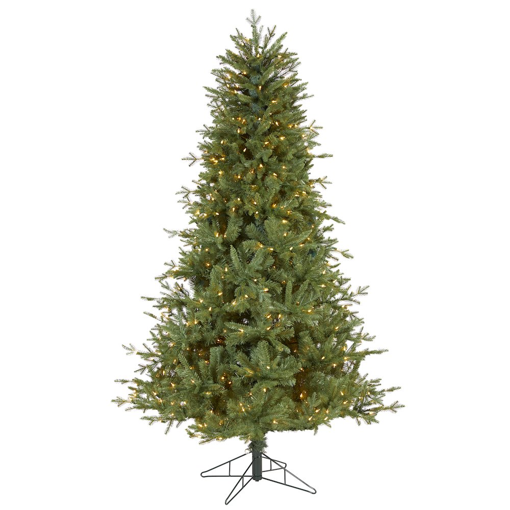 6.5ft. New Hampshire Spruce Artificial Christmas Tree with 500 Warm White Lights. Picture 1