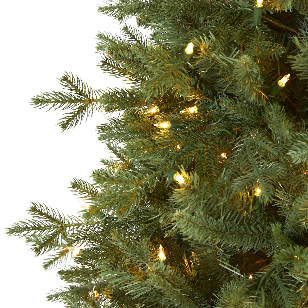 6.5ft. New Hampshire Spruce Artificial Christmas Tree with 500 Warm White Lights. Picture 3