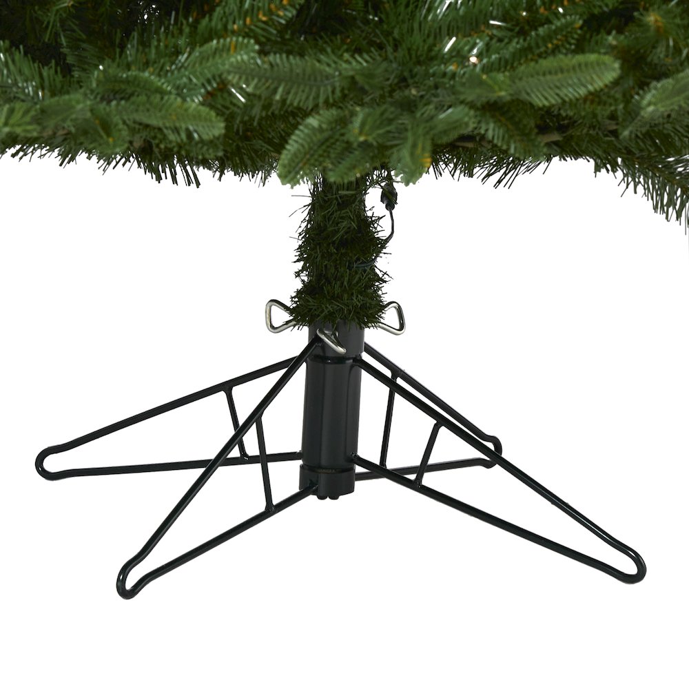 7ft. Oregon Spruce Artificial Christmas Tree with 850 Warm White LED Lights. Picture 5