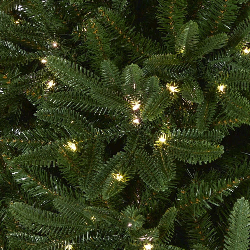 7ft. Oregon Spruce Artificial Christmas Tree with 850 Warm White LED Lights. Picture 3
