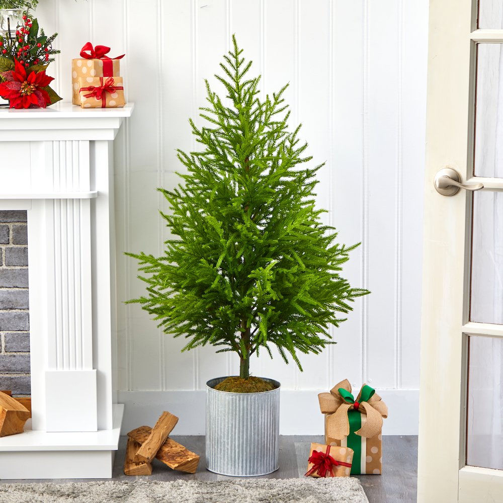 49in. Norfolk Island Pine Natural Look Artificial Tree. Picture 3