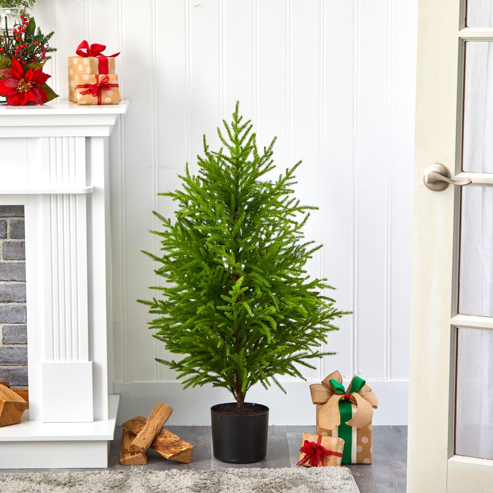 40in. Norfolk Island Pine Natural Look Artificial Tree. Picture 3